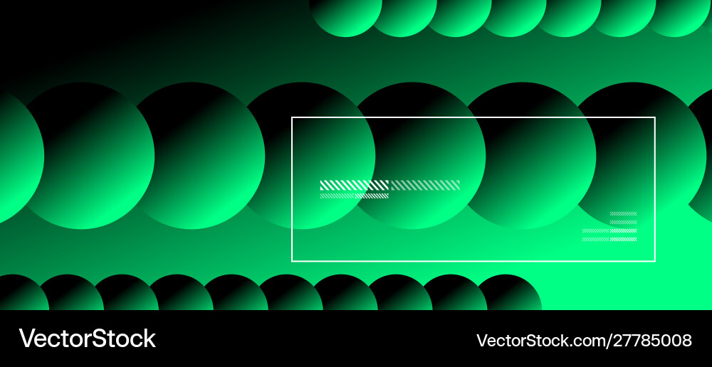 Simple abstract background with neon color circles Vector Image