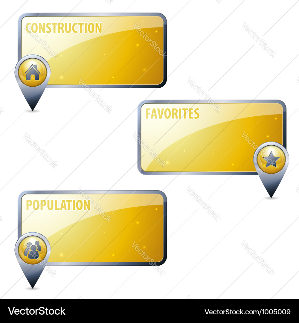3d pointers vector image