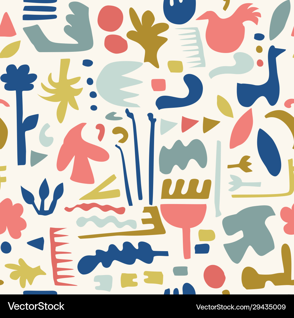 Abstract Cutout Pattern Vector Image