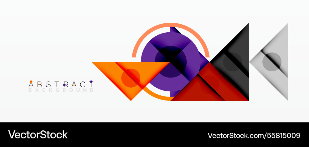 Abstract geometric composition with intersecting Vector Image