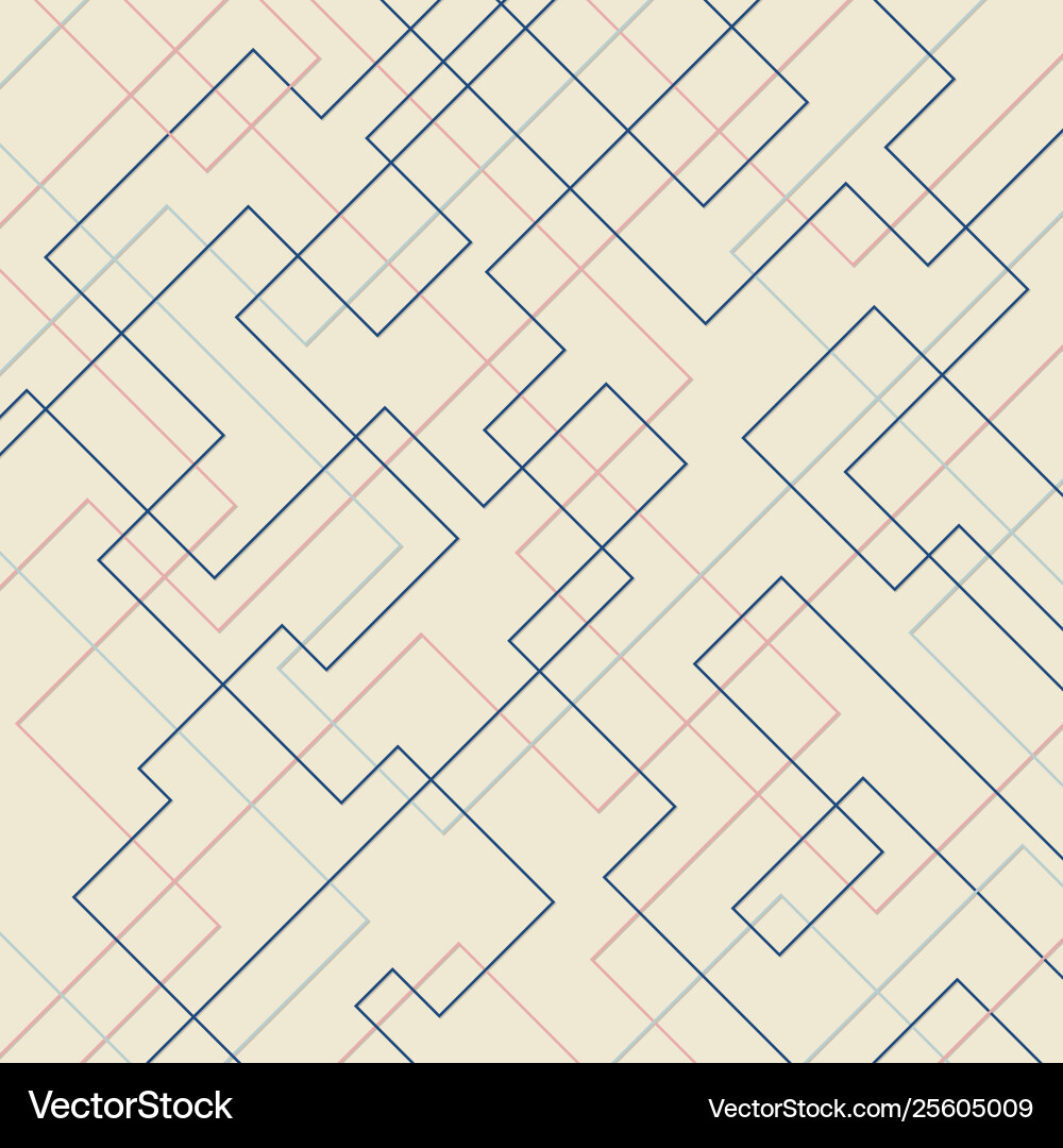 Abstract geometric pattern thin linear square Abstract geometric pattern thin linear square vector image