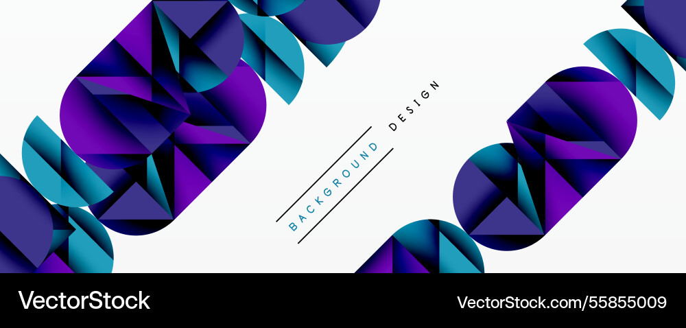 Abstract geometric pattern with intersecting vector image