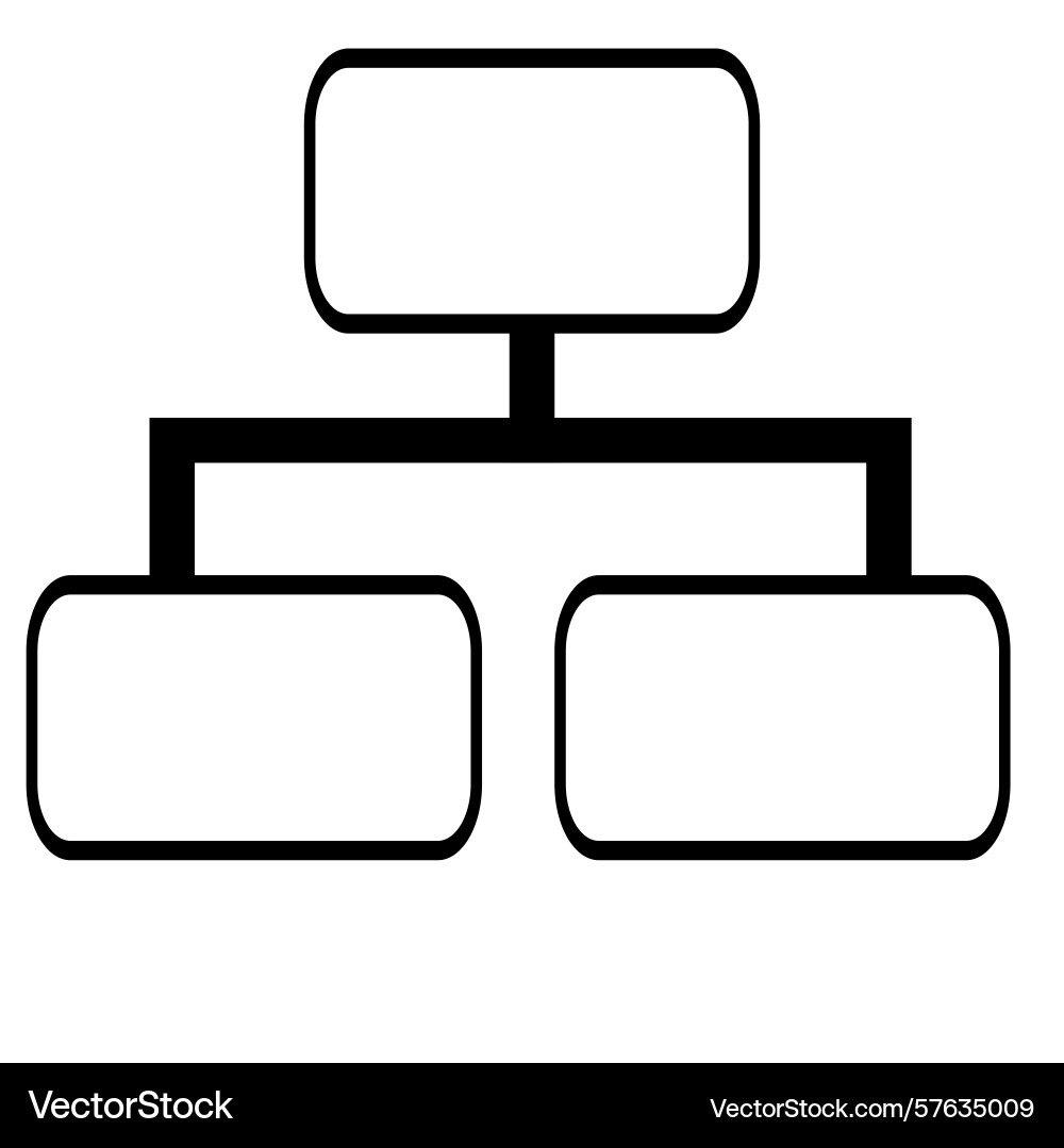Abstract of a hierarchical structure represented Vector Image