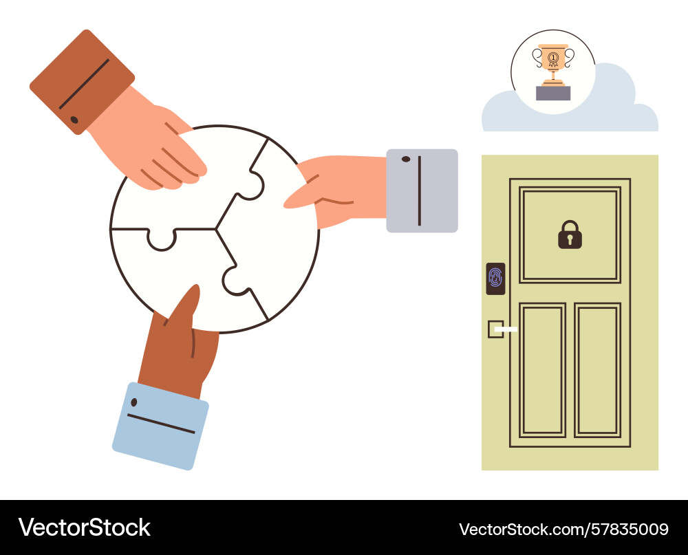Collaboration and problem-solving to unlock vector image
