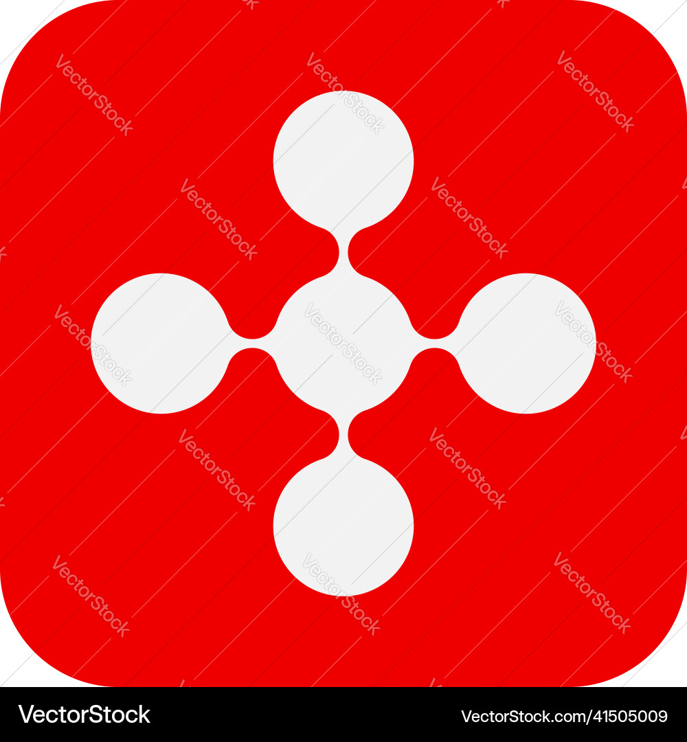 Connected circles nodes as technology tech Connected circles nodes as technology tech Vector Image