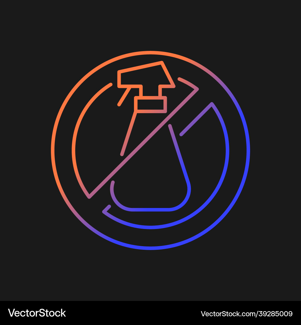 Do not use cleaning agents gradient manual label Do not use cleaning agents gradient manual label vector image