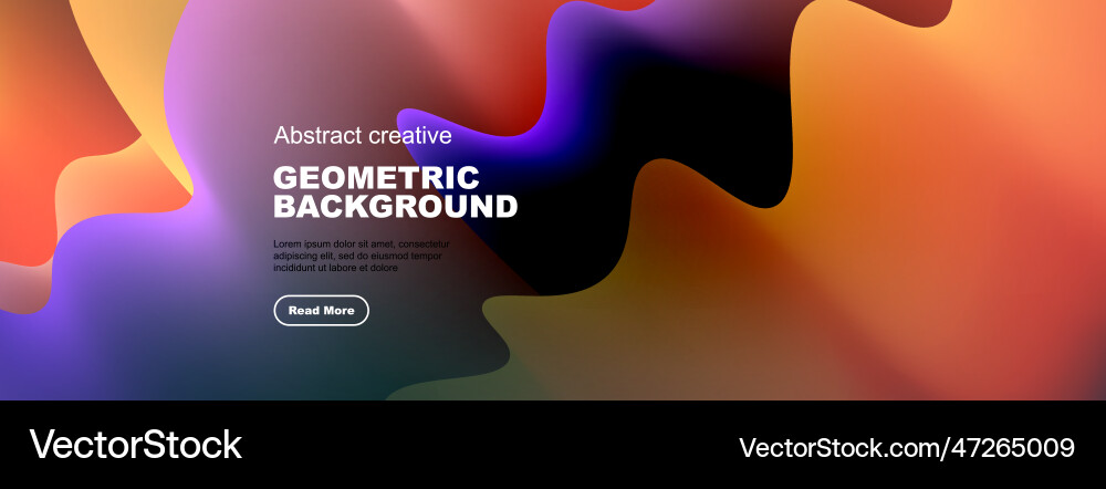 Dynamic liquid waves abstract background Vector Image