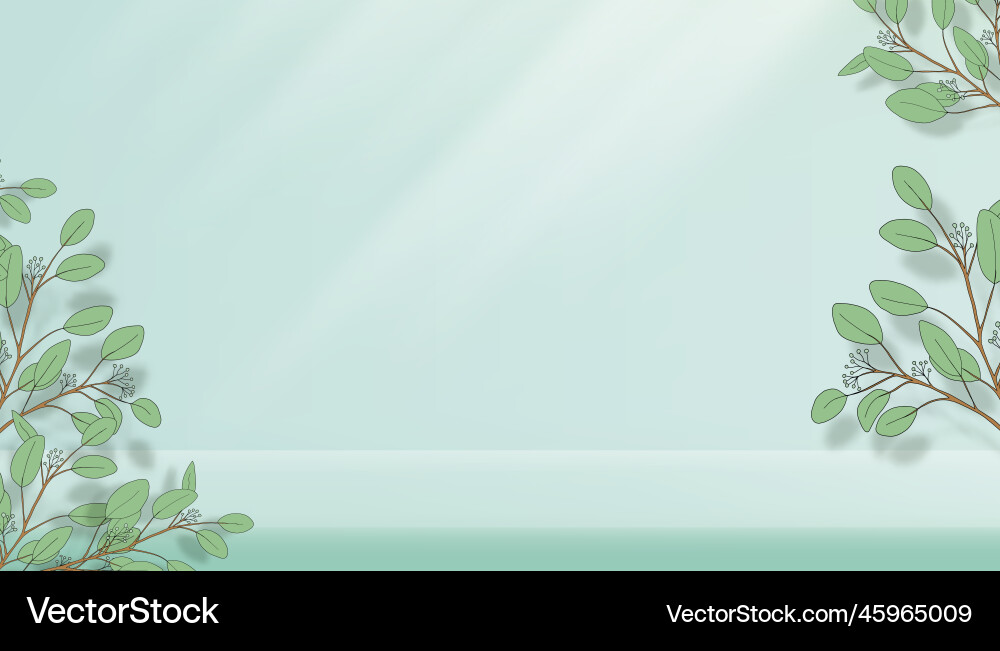 Empty wall backdrop background3d display Empty wall backdrop background3d display Vector Image