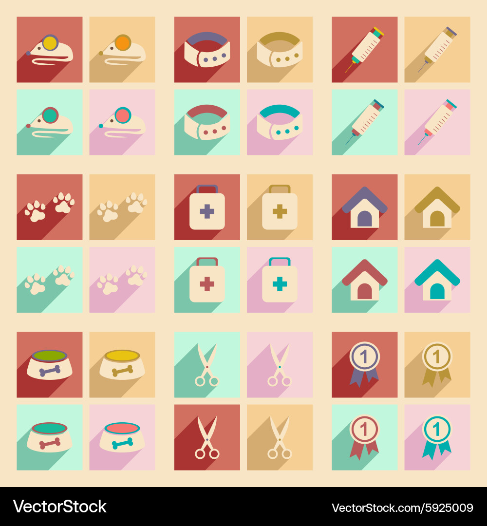 Flat with shadow concept and mobile application vector image