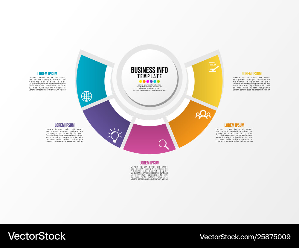 Infographic design template with options steps Infographic design template with options steps Vector Image