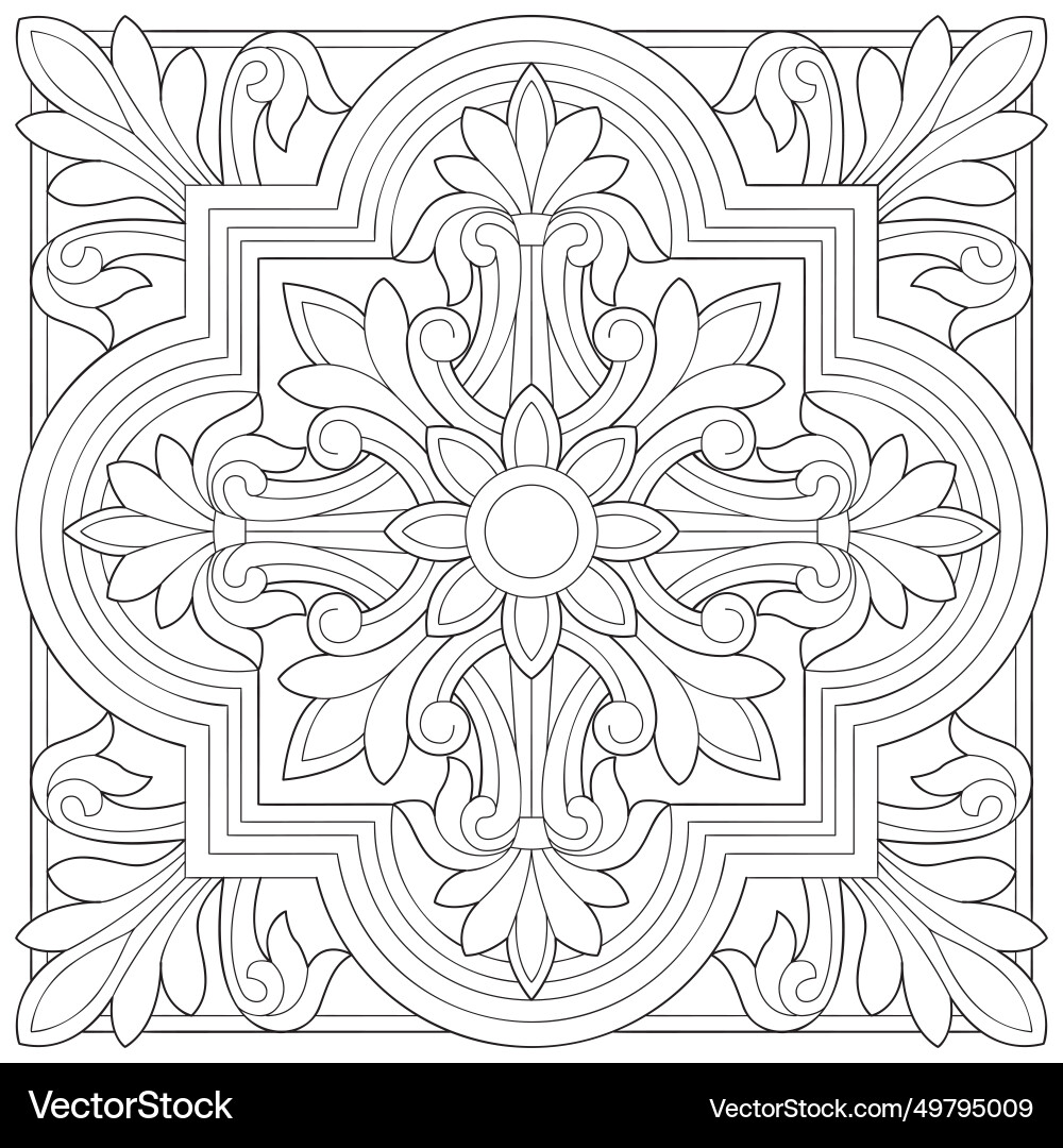 Intricate Line Pattern vector image