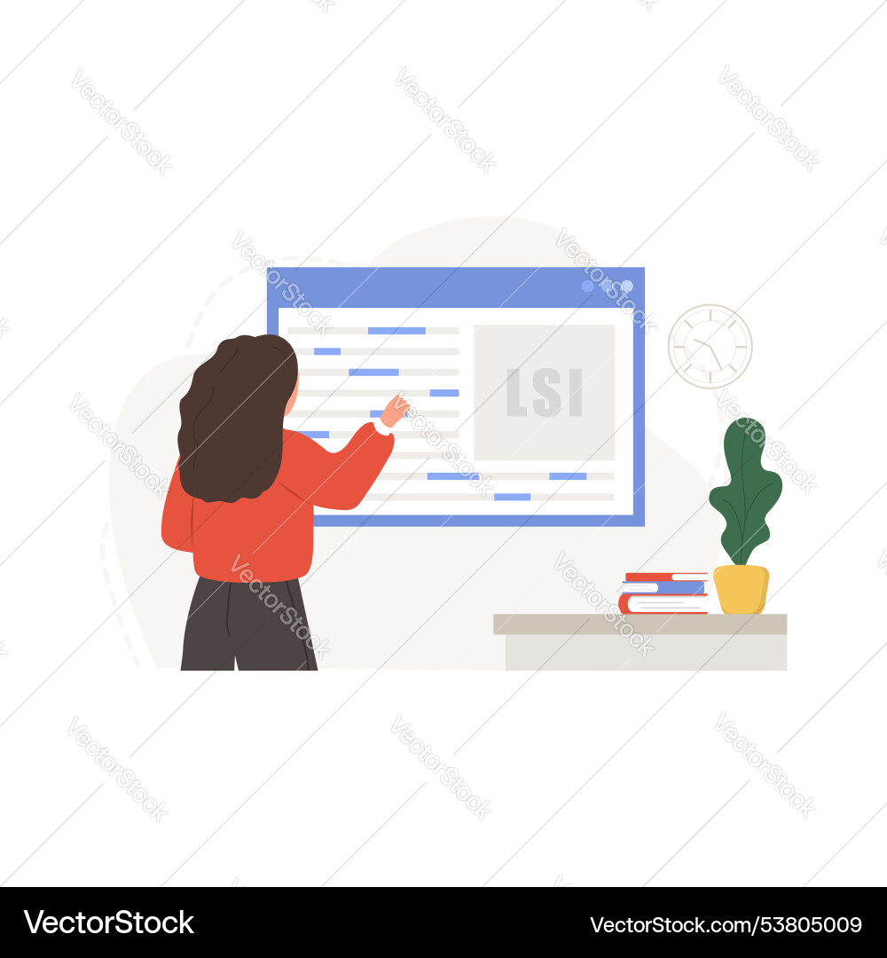 Lsi Keyword-Service latent semantic Index Schlüssel Lsi Keyword-Service latent semantic Index Schlüssel vektorbild