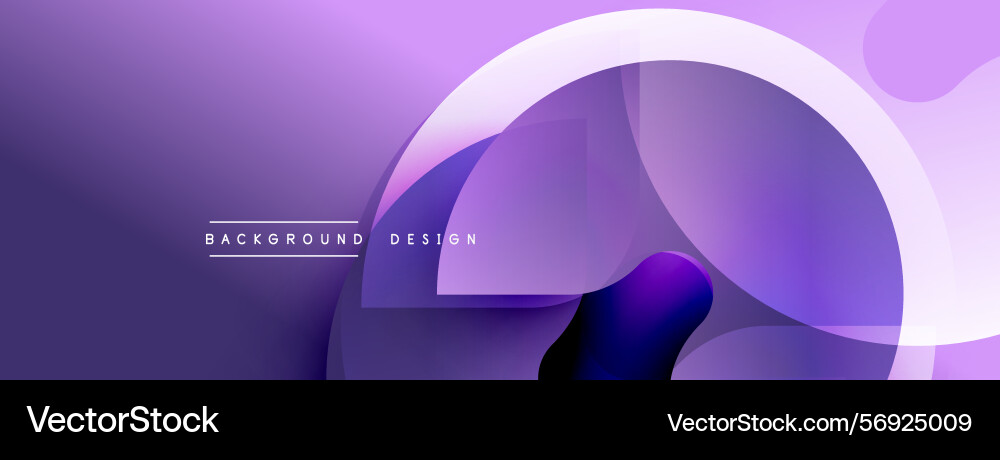 Purple abstract background overlapping circles Vector Image