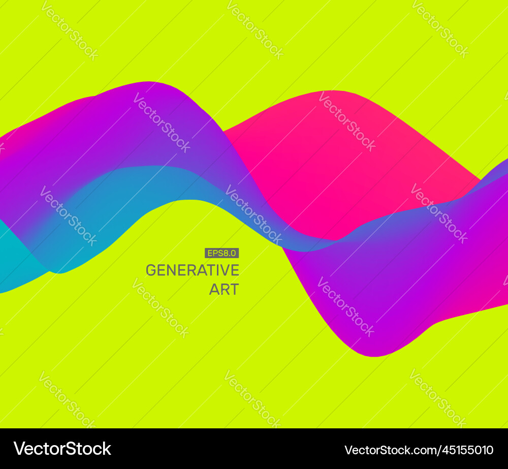 Abstract background with waves dynamic effect 3d Abstract background with waves dynamic effect 3d Vector Image