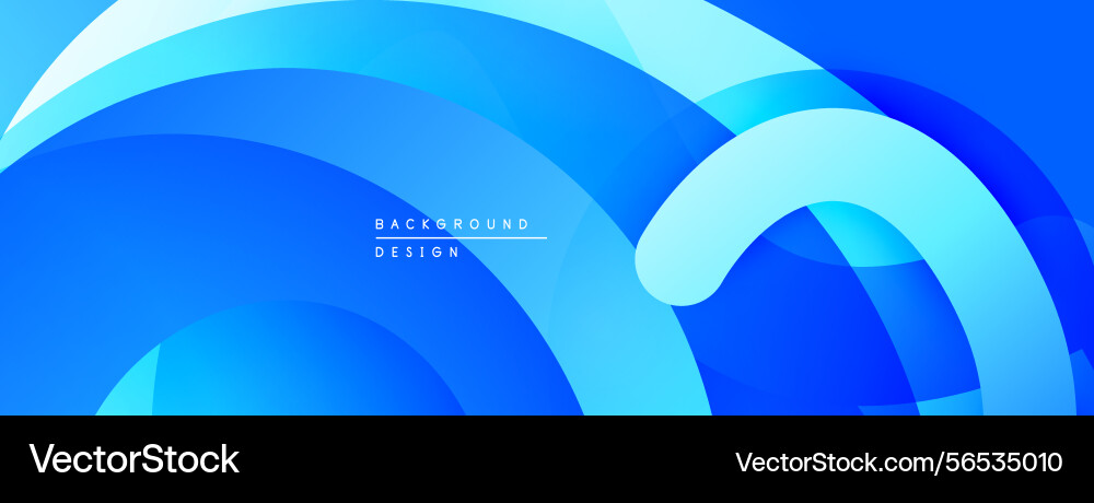 Abstract blue waves create dynamic backdrop vector image