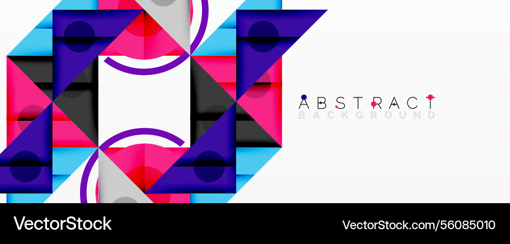 Abstract geometric composition with overlapping vector image