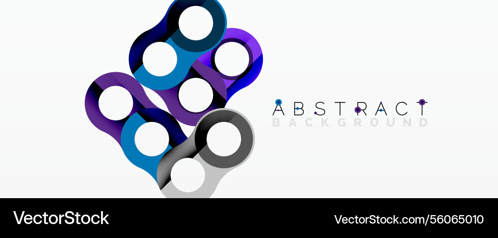 Abstract geometric pattern with interlocking Abstract geometric pattern with interlocking vector image