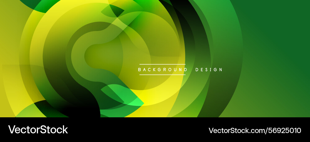 Abstract green background overlapping circles Abstract green background overlapping circles vector image