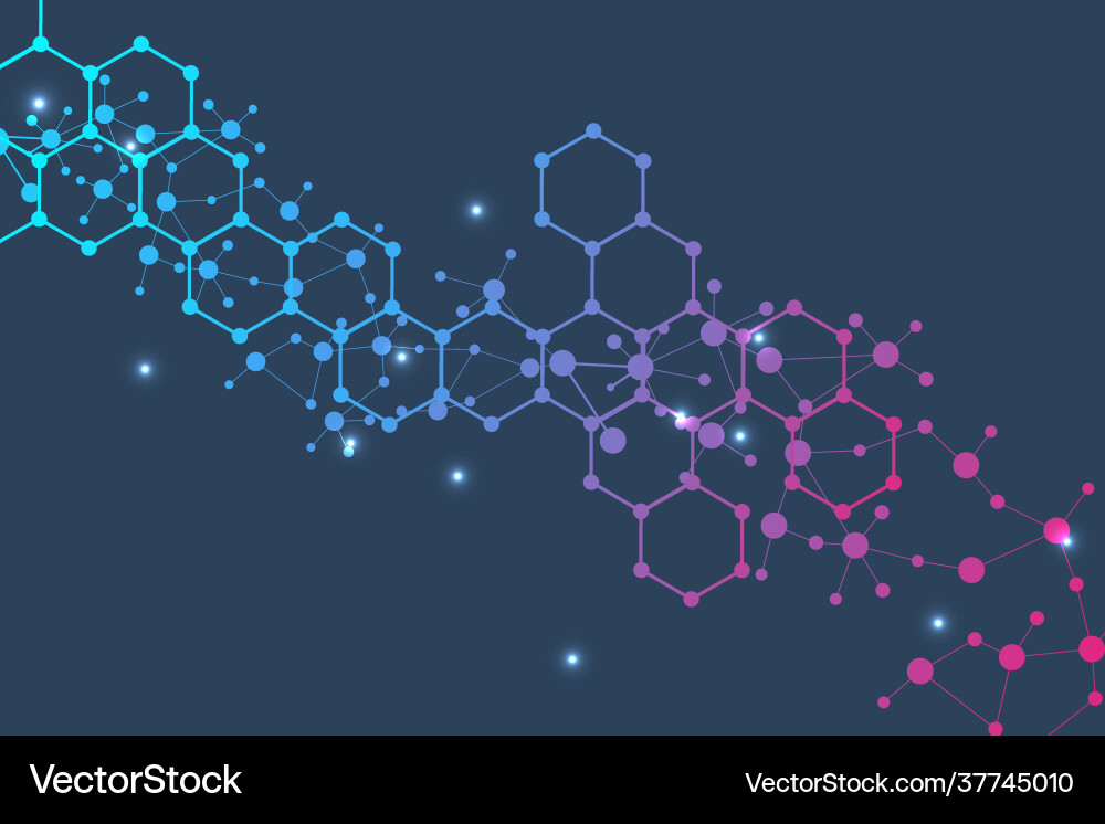 Hexagonal abstract background big data Hexagonal abstract background big data vector image