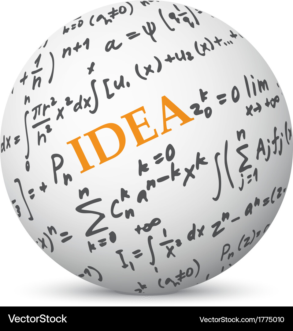 Mathematical Concepts & Formulas vector image