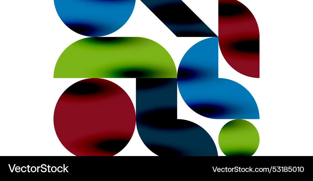 Tech minimal circular shapes geometric art Tech minimal circular shapes geometric art vector image