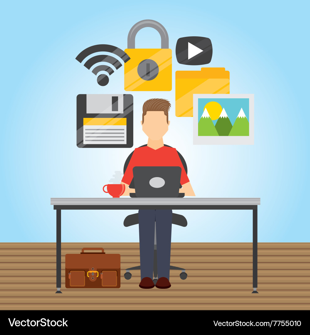 Web hosting design vector image