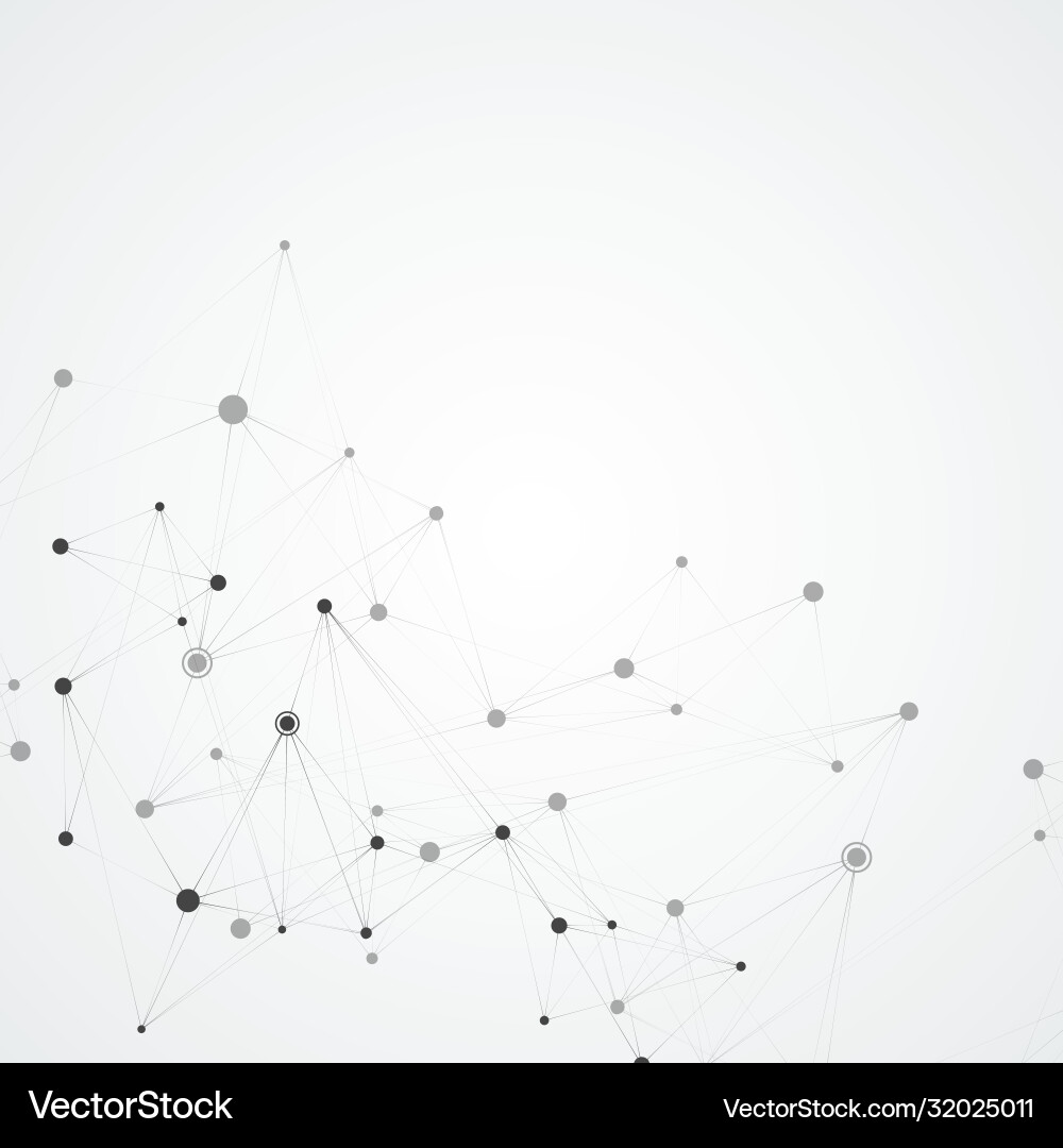 Abstract connection moleculea on background Vector Image
