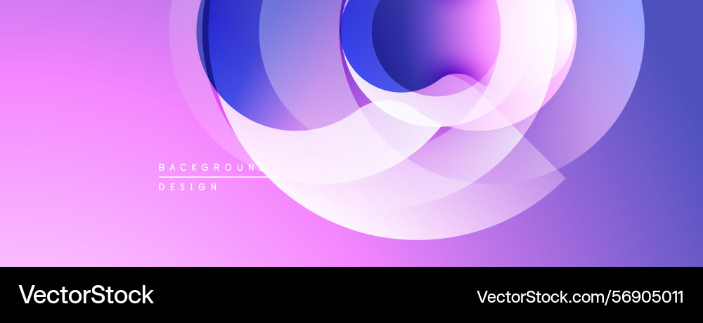 Abstract gradient circles create dynamic visual Vector Image