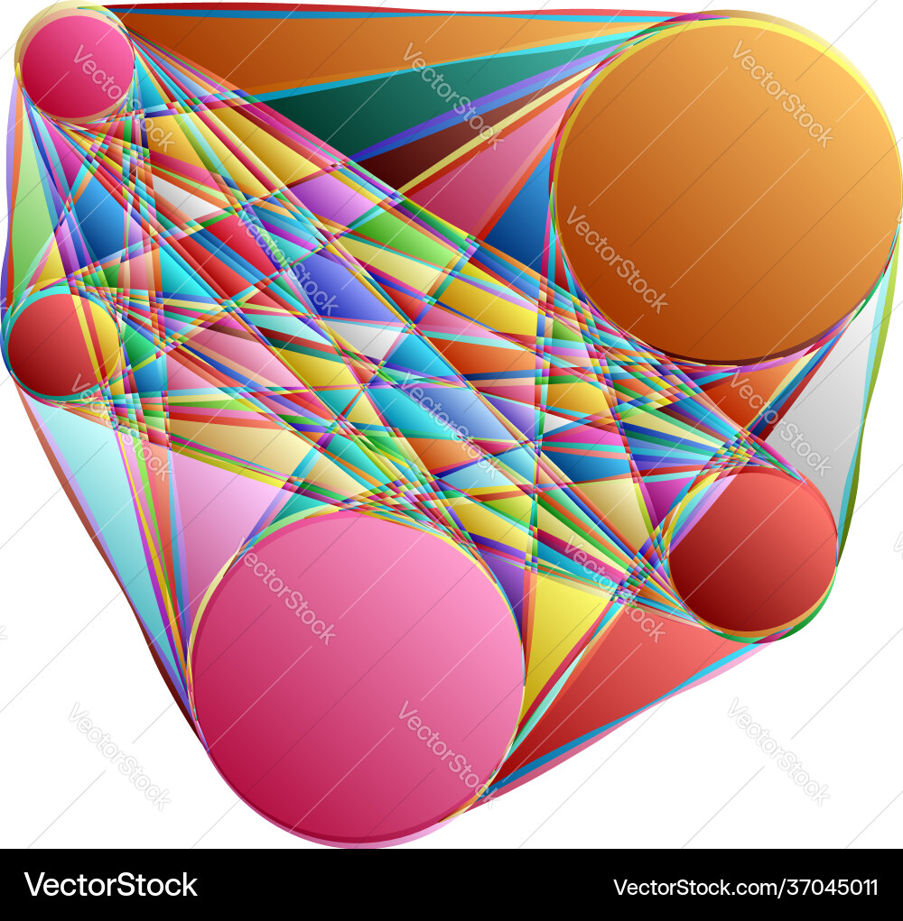 Abstract motif mandala shape design element Vector Image