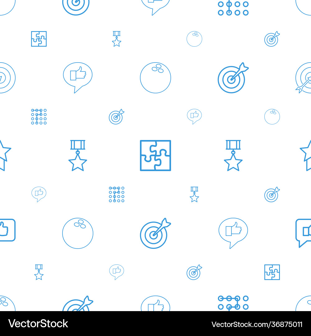Challenge icons pattern seamless white background Vector Image