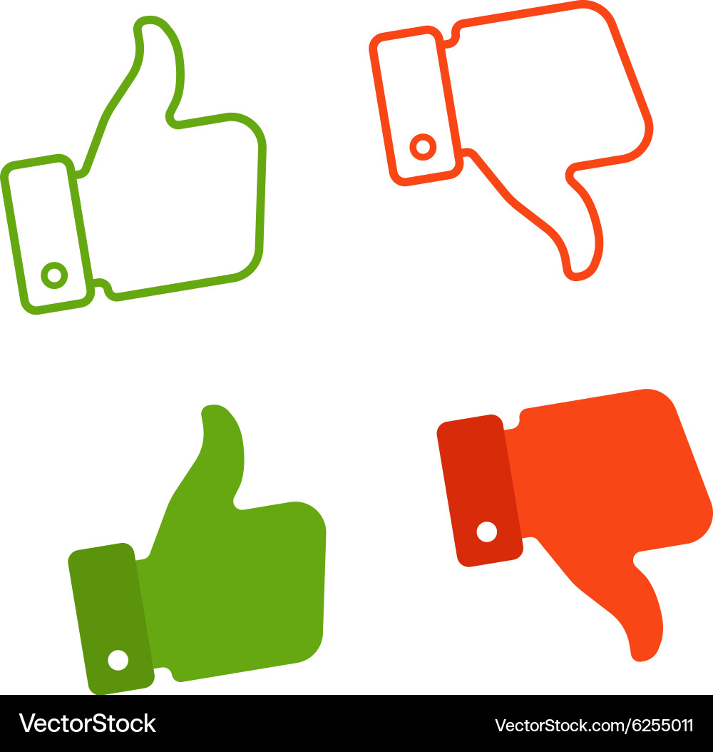 Different color web marks isolated on white vector image