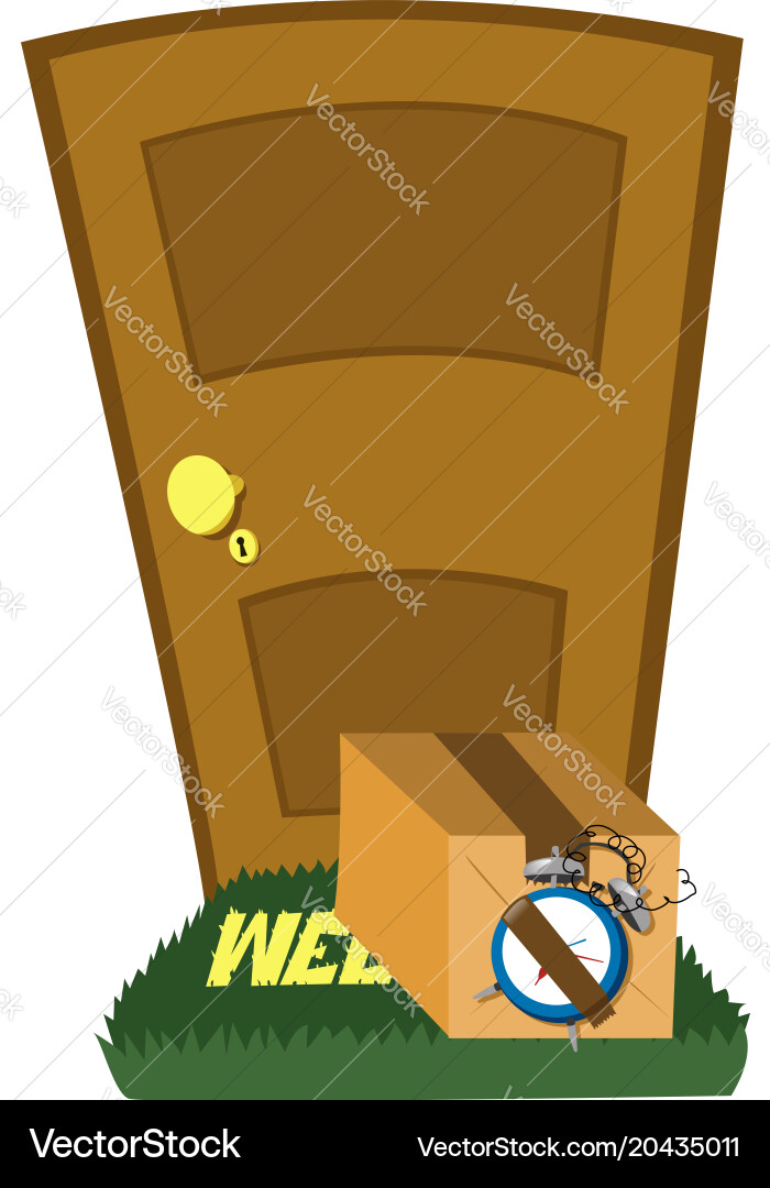 Do not open that door Vector Image