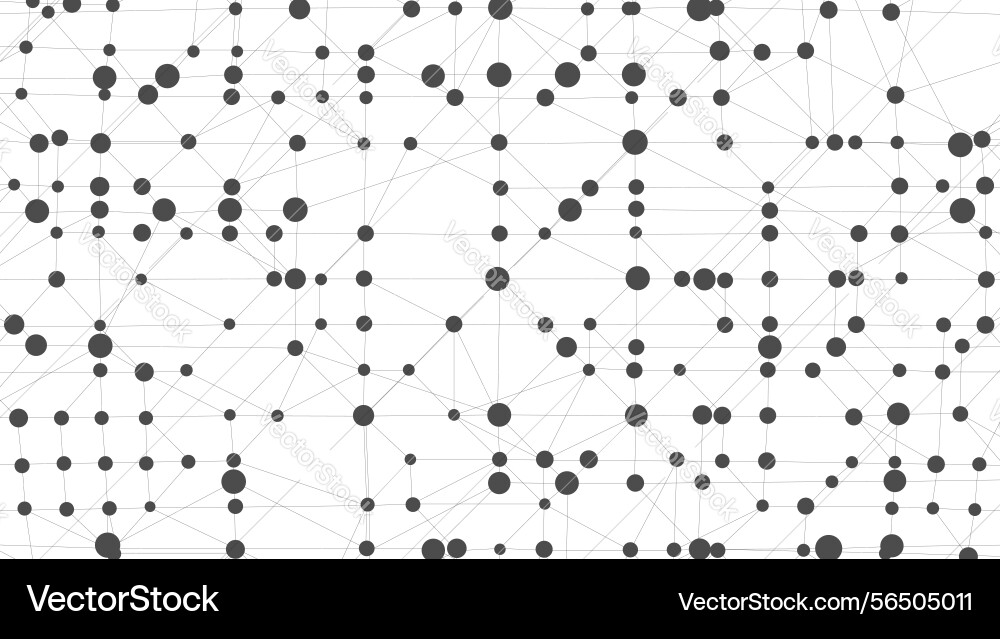 Dots connected by lines abstract wave minimalist Dots connected by lines abstract wave minimalist vector image