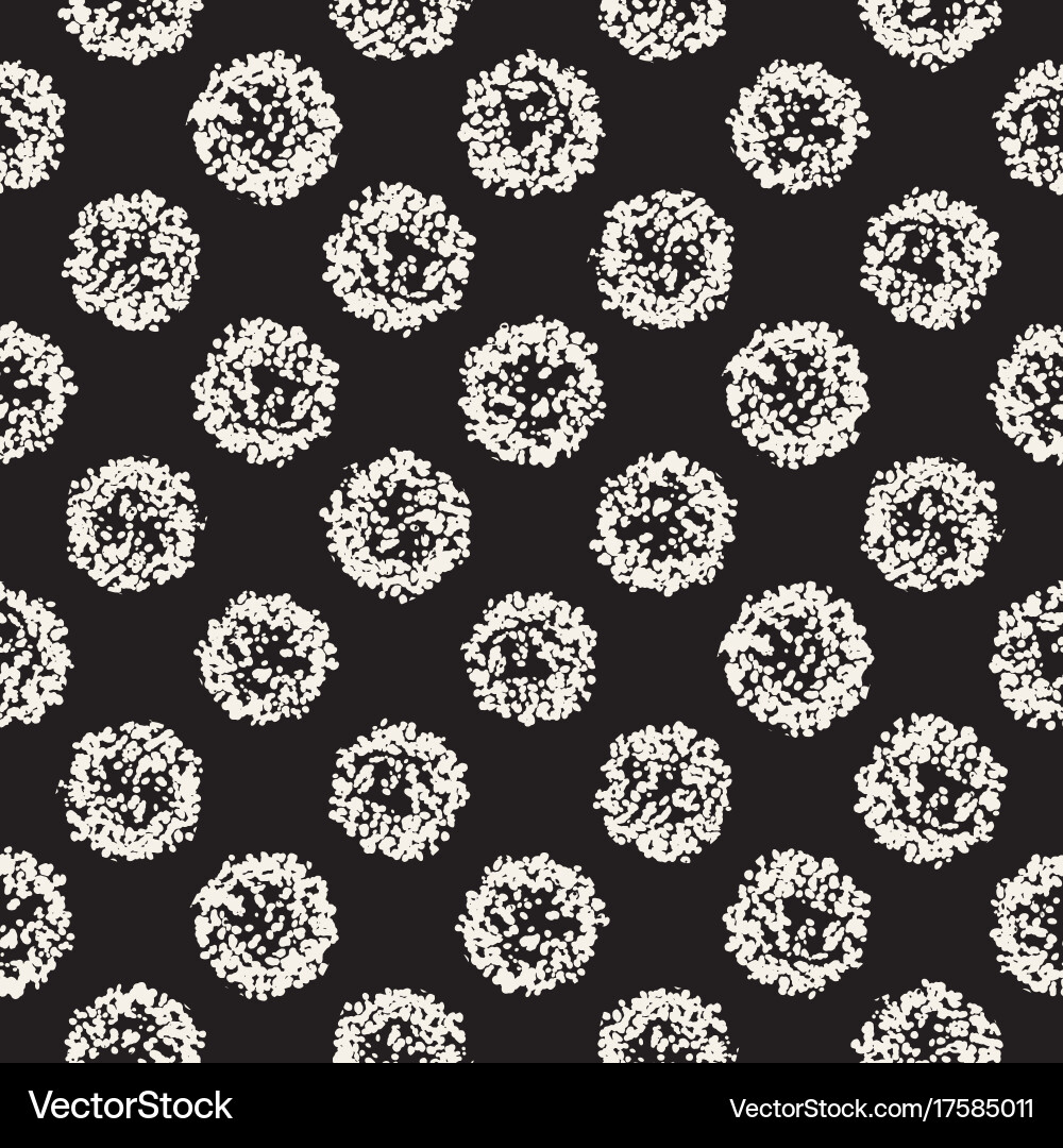 Grungy pattern with scattered circle shapes Vector Image
