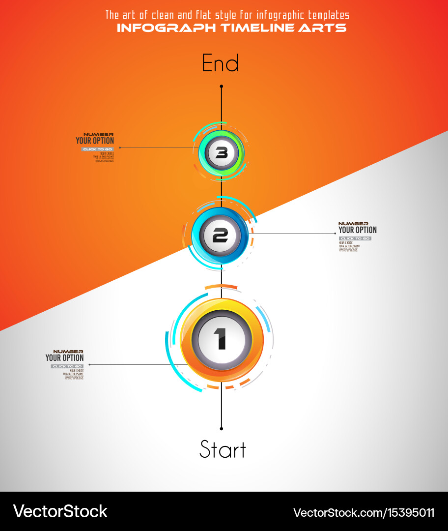 Infograph template with multiple choices vector image