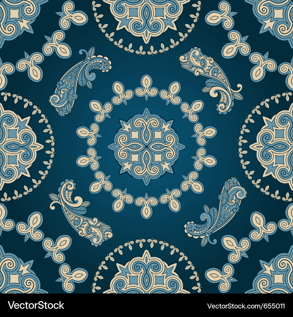 Intricate Paisley Motif vector image