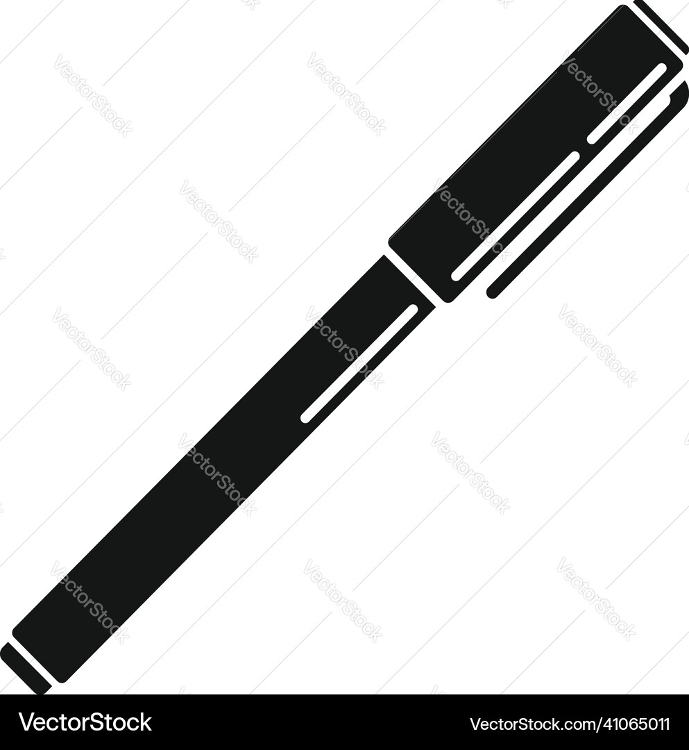 Pen tool icon simple ink nib Pen tool icon simple ink nib vector image