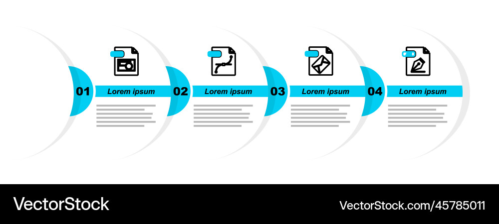 Set line ai file document msg svg and bmp icon Set line ai file document msg svg and bmp icon Vector Image
