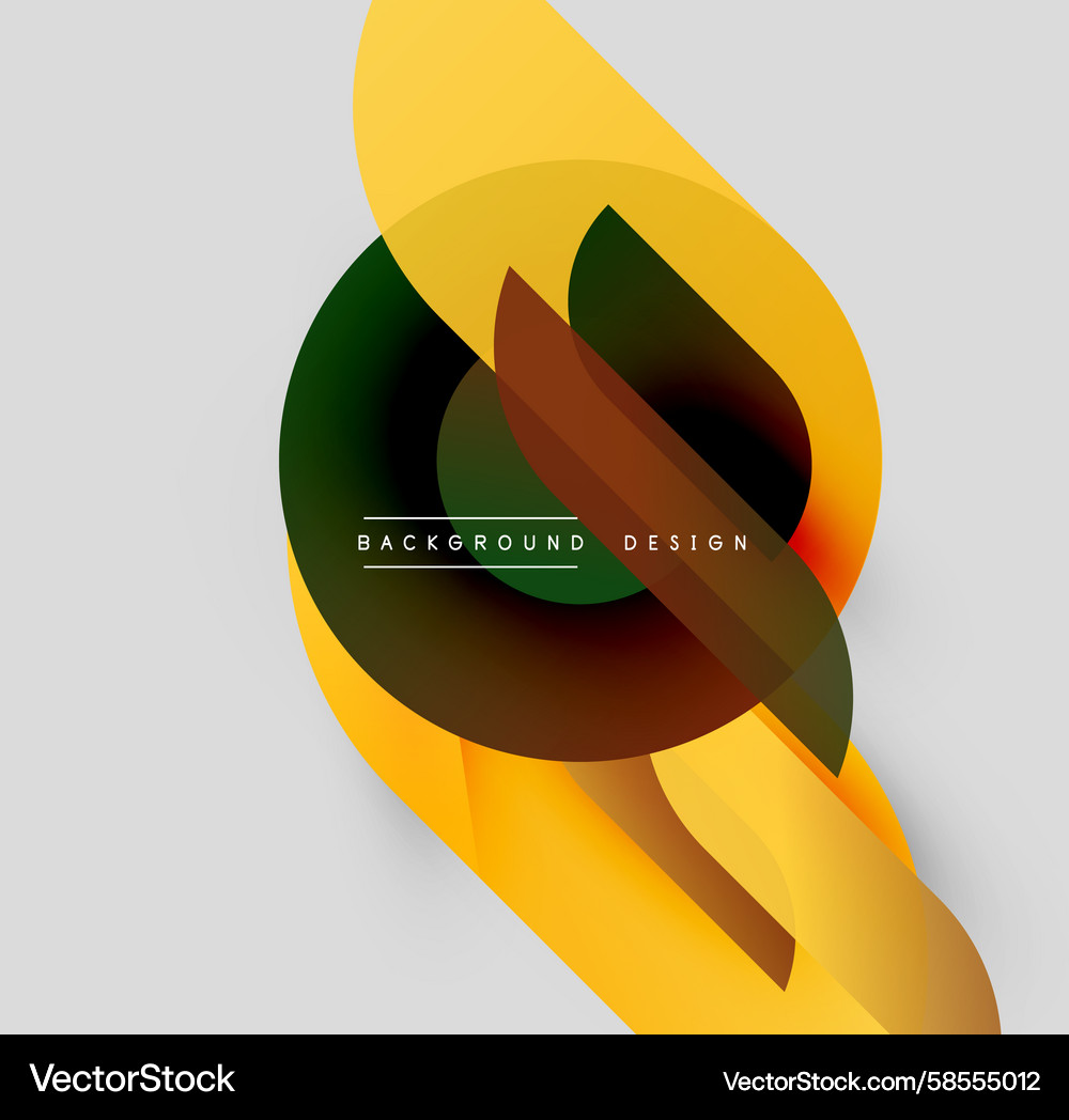 Abstract design features overlapping colorful Abstract design features overlapping colorful Vector Image