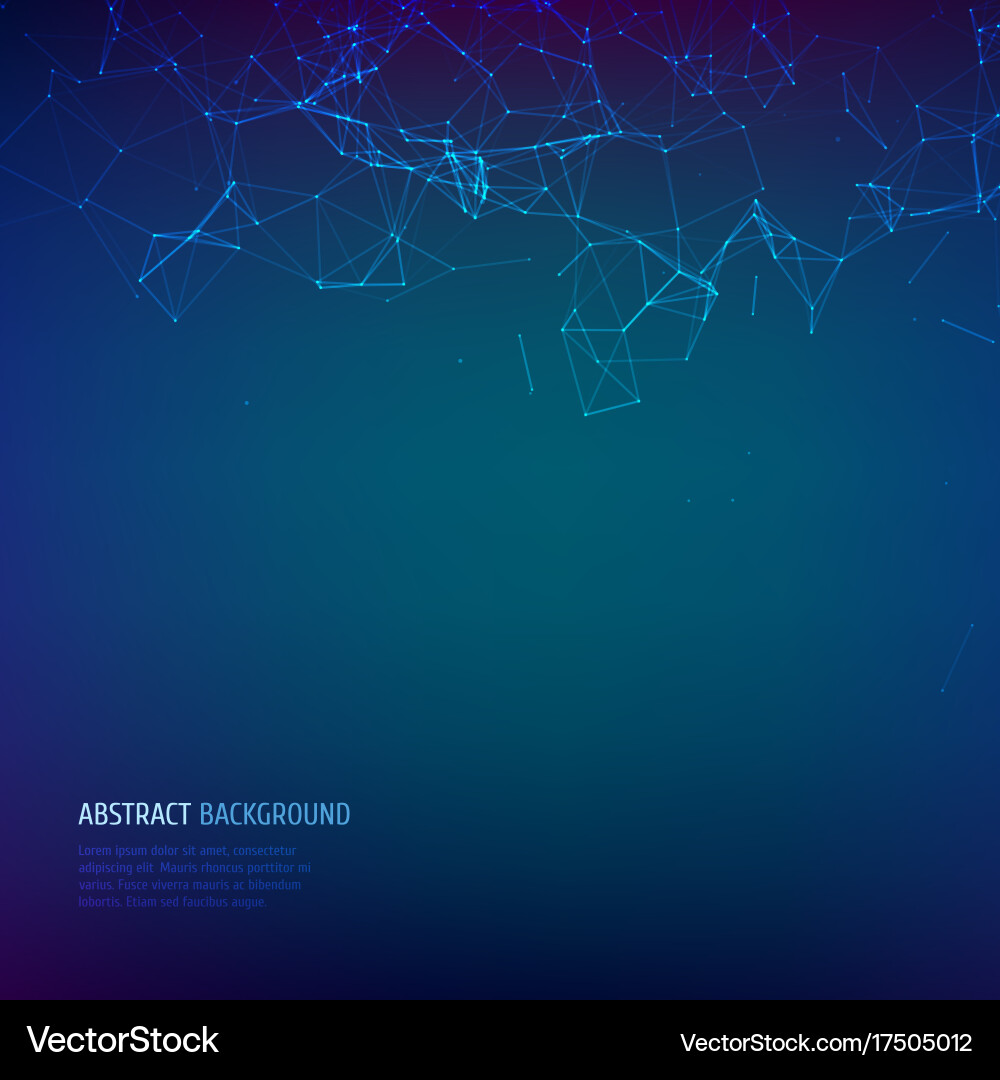 Abstract particles and lines Vector Image