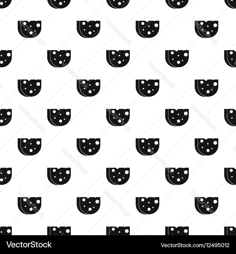Cheese pattern simple style vector image