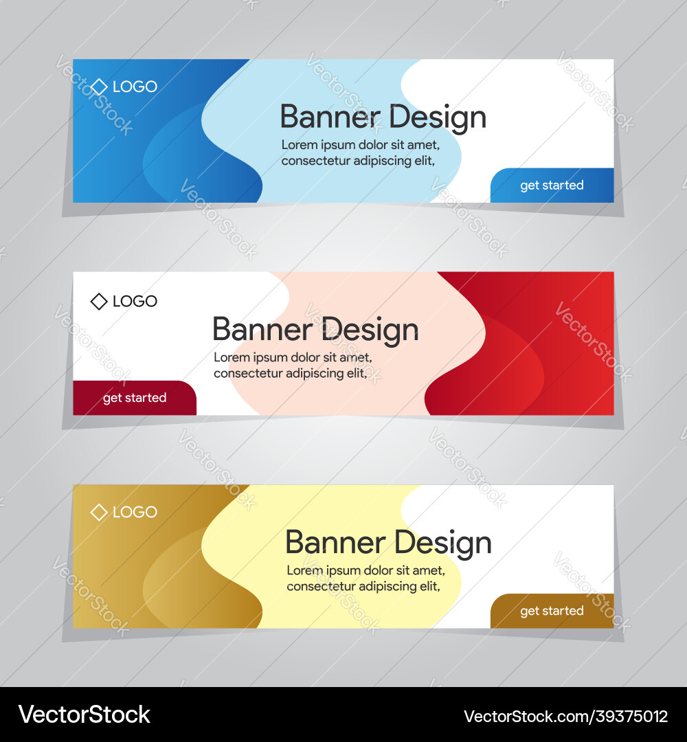 Design banner ad template web background vector image