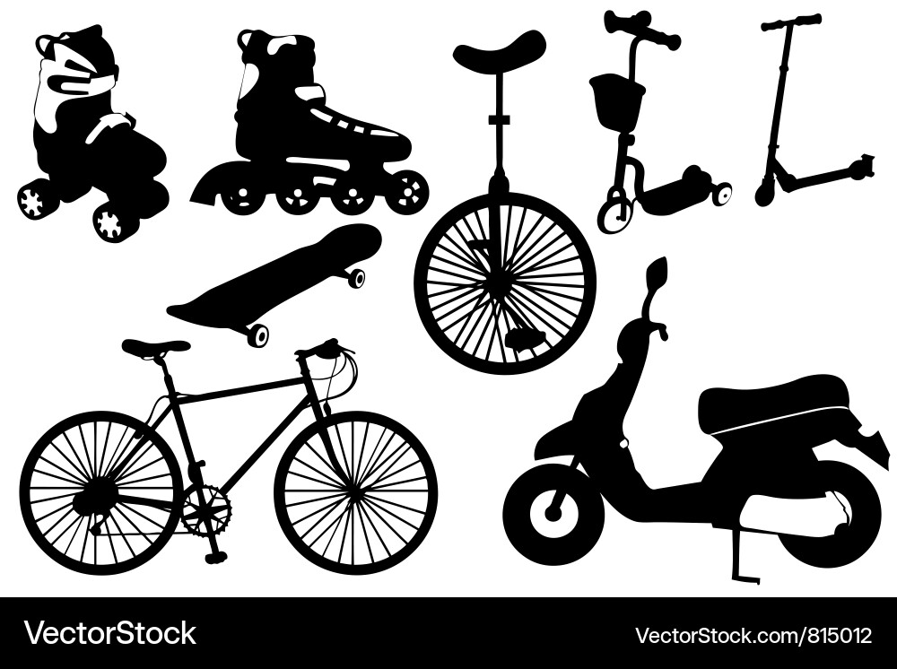 Diverse Transportation Objects Vector Image