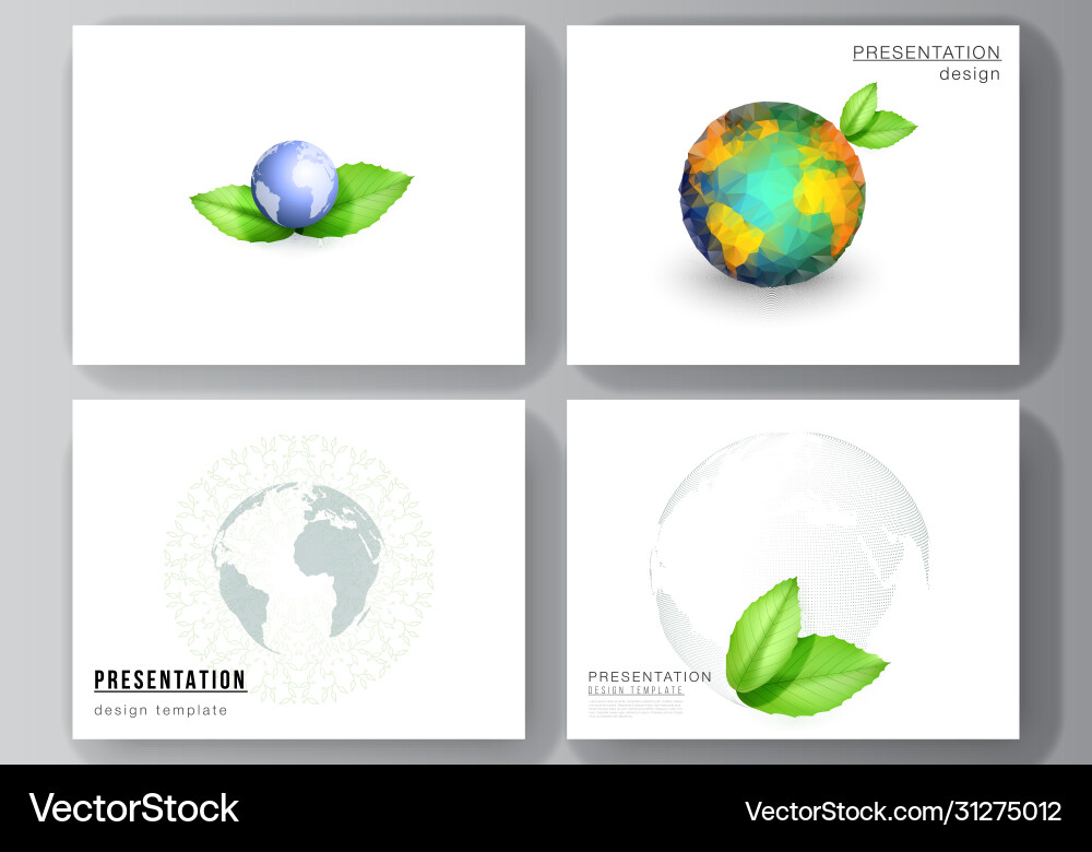 Layout presentation slides design Layout presentation slides design vector image
