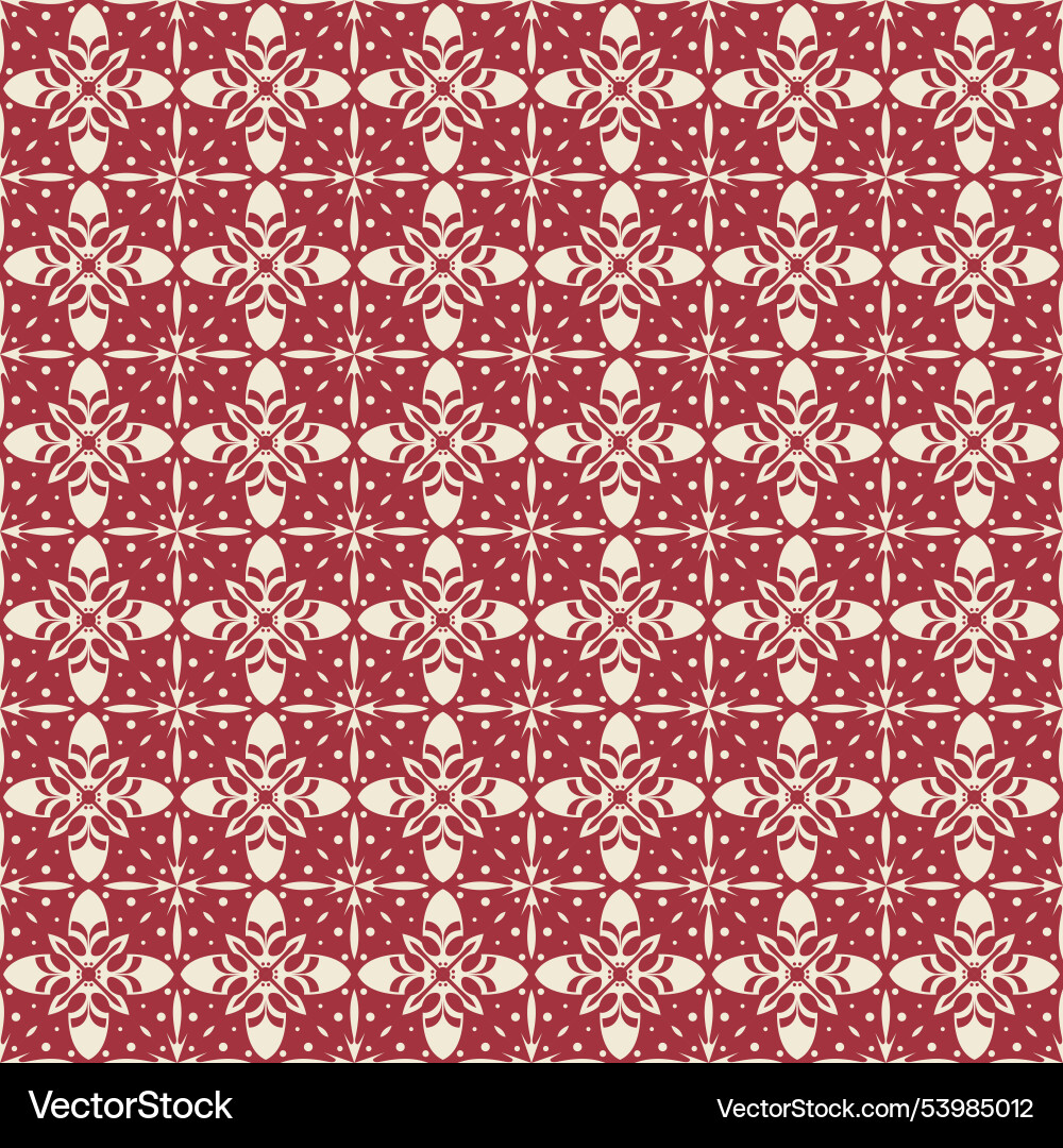 Tile pattern with maroon color talavera design Vector Image