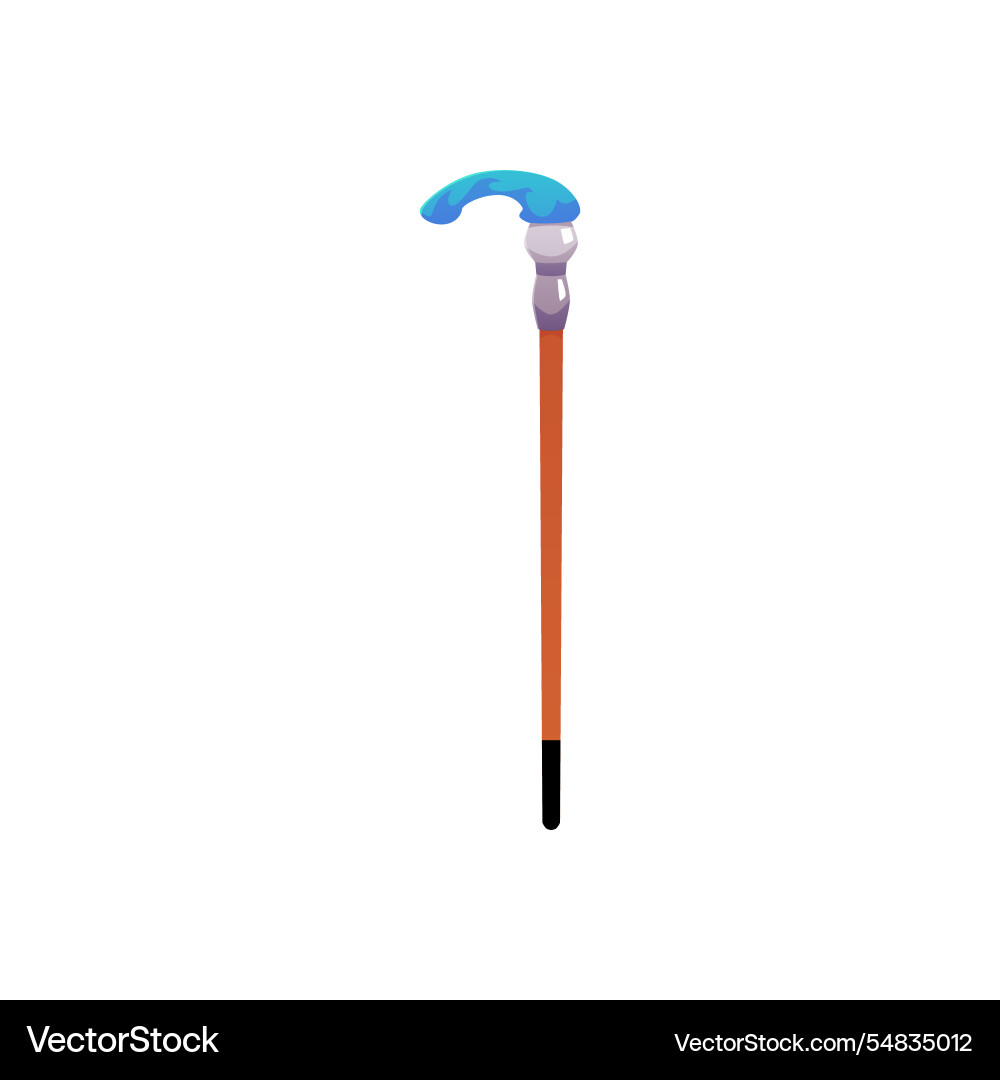 Vintage walking stick Vintage walking stick vector image