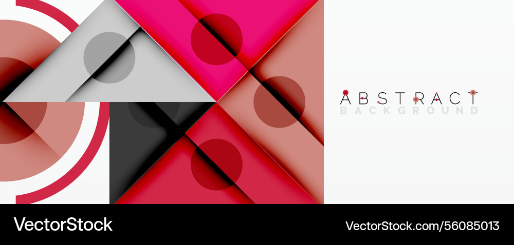 Abstract geometric composition with intersecting Vector Image