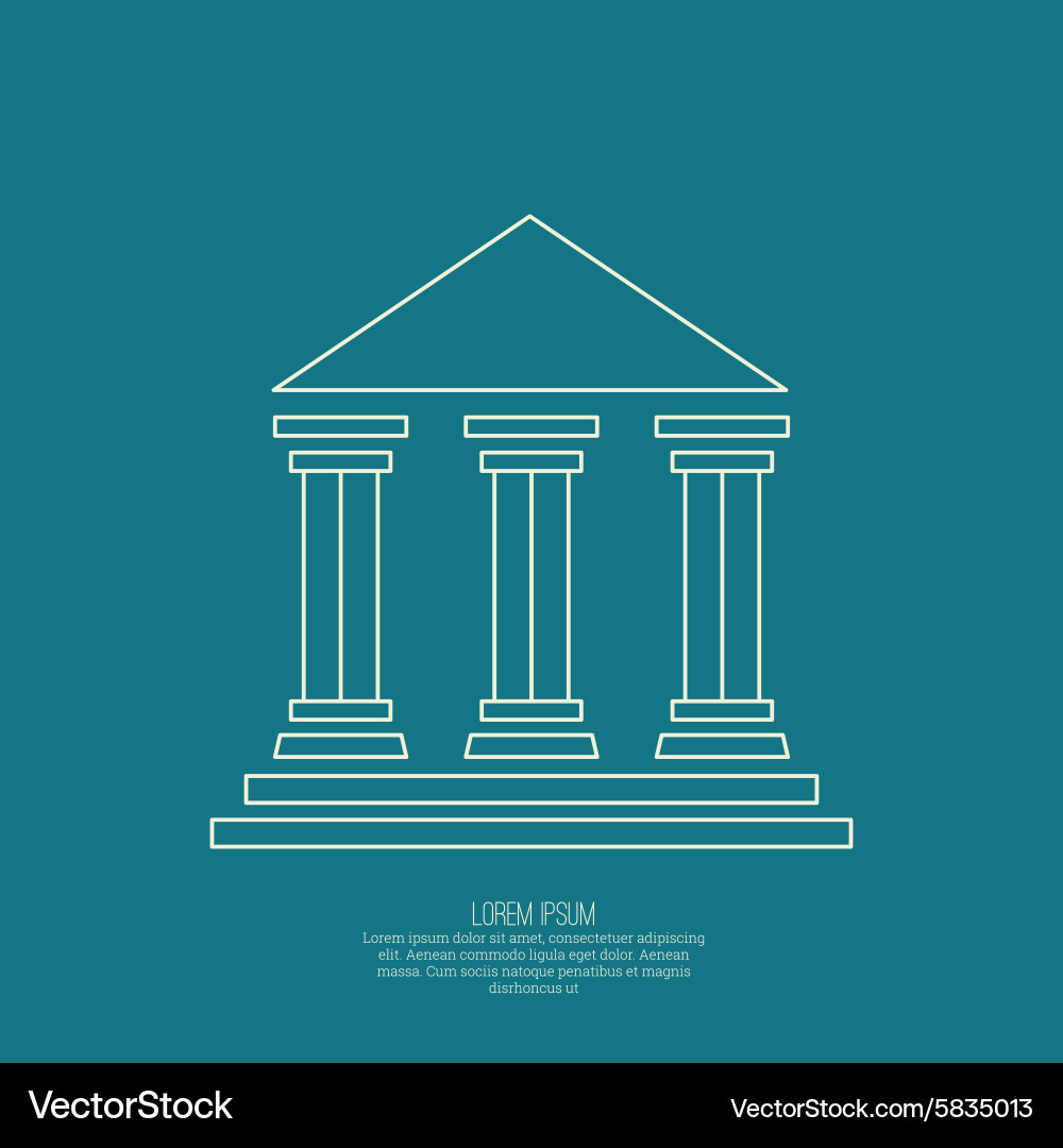 Ancient Columns Background vector image