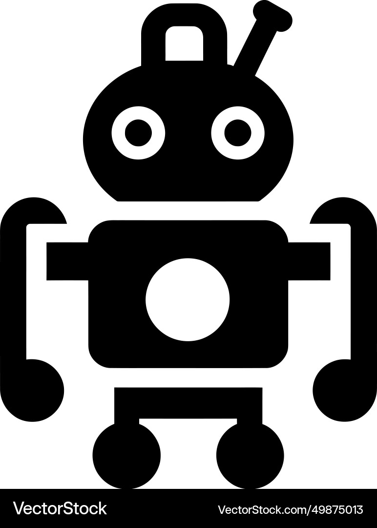 Automated system icon vector image