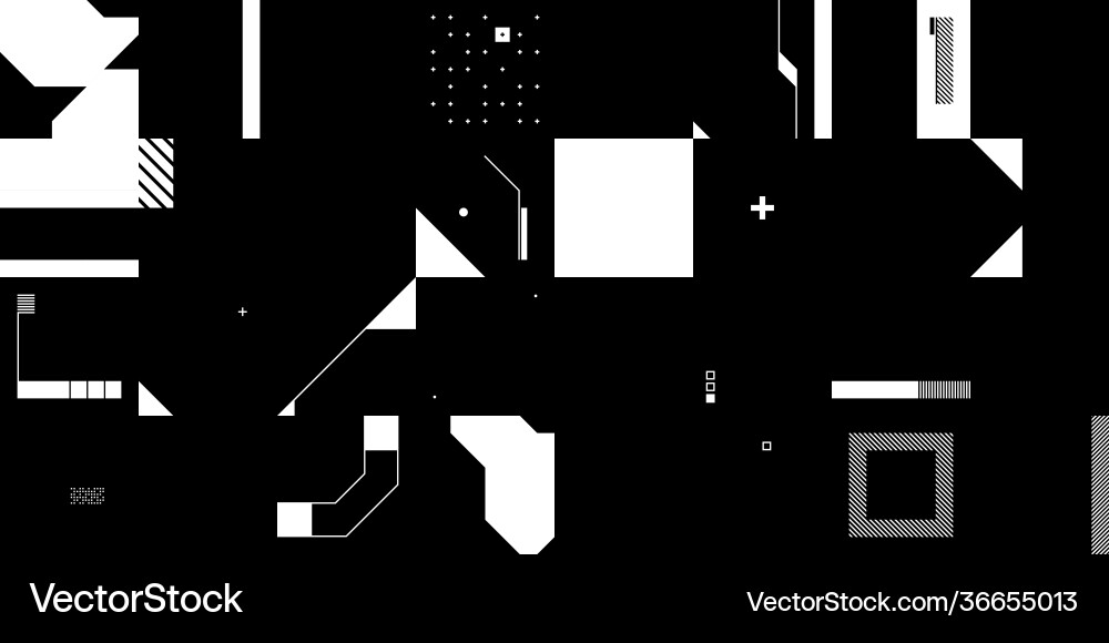 Black and white abstract pattern design Black and white abstract pattern design vector image